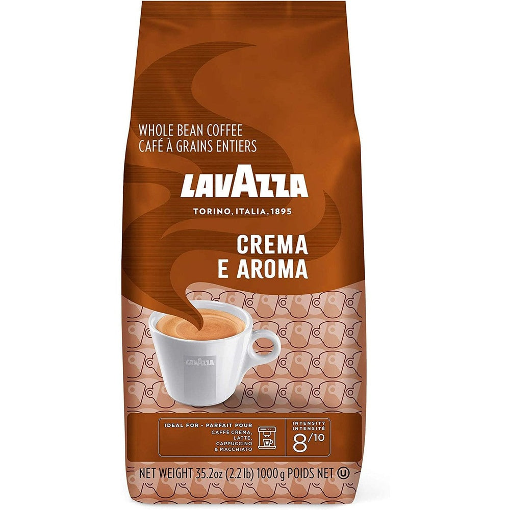 Crema E Aroma Coffee Beans, Pack of 6 x 1000g Clear Store