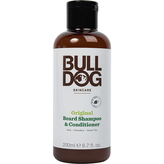 Bulldog Mens Skincare and Grooming Original 2-In-1 Beard Shampoo and Conditioner, 200Ml, 1-Pack Clear Store