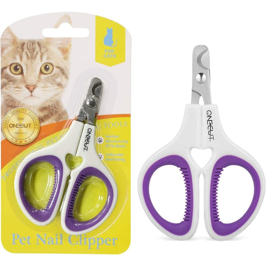 Pet Nail Clippers,Professional Pet Nail Clippers for Cats & Dogs (Purple) Clear Store