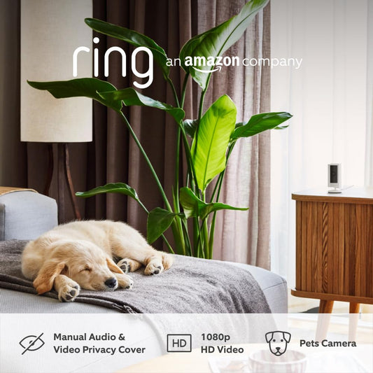 Indoor Camera (2Nd Gen) by | Plug-In Pet Security Camera | 1080P HD, Two-Way Talk, Wifi, Privacy Cover, DIY | Alternative to CCTV System | 30-Day Free Trial of  Protect