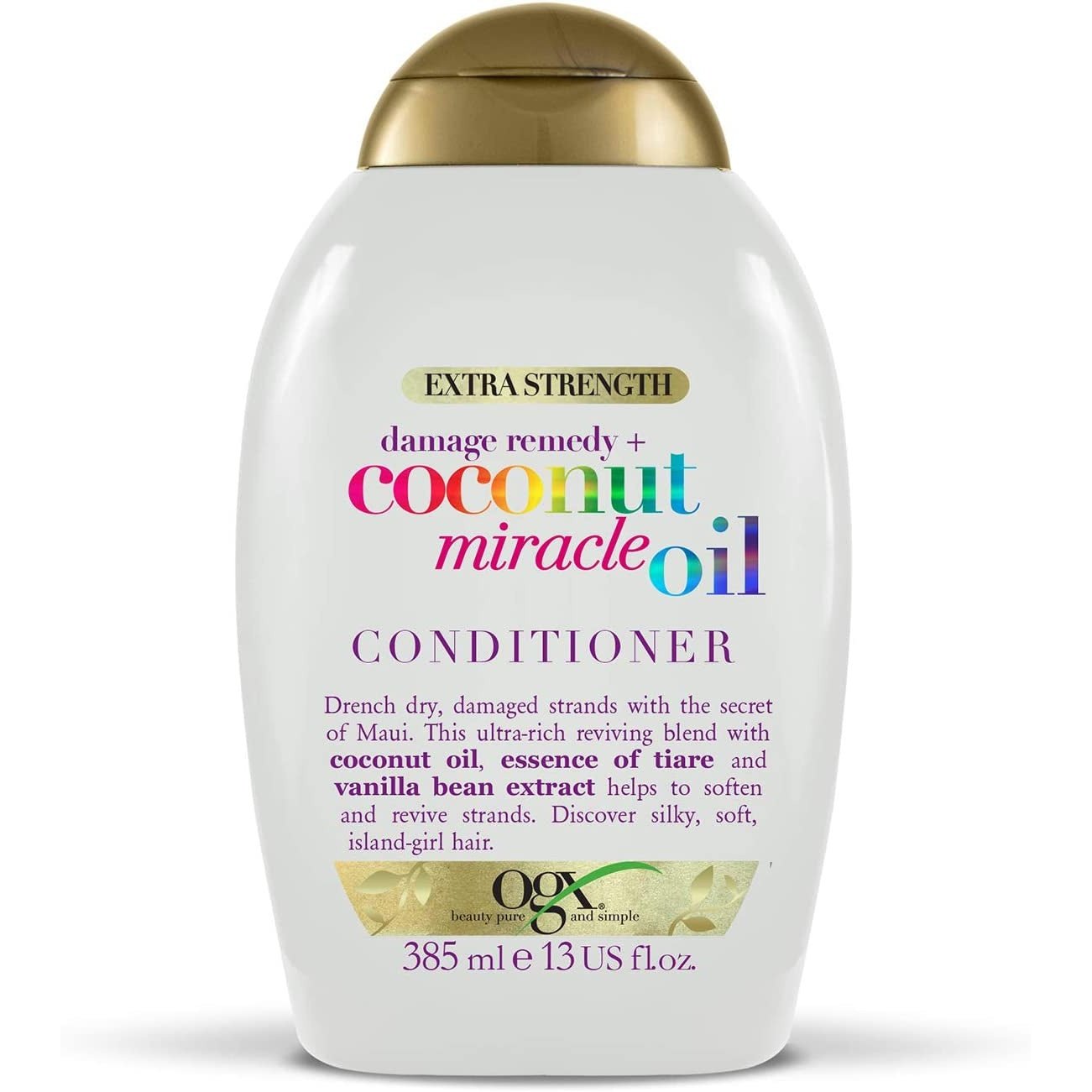 Coconut Miracle Oil Conditioner for Damaged Hair, 385Ml Clear Store