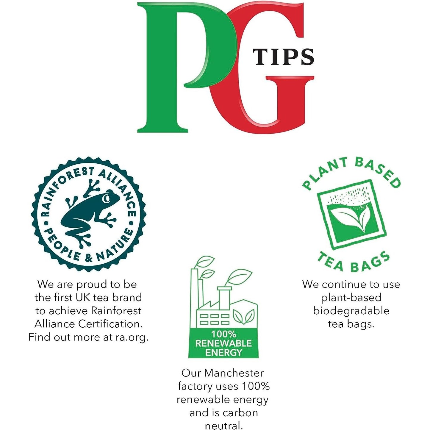 PG Tips One Cup Biodegradable Pyramid Everyday Tea Bags Bulk Pack of 1100 Teabags for Catering, Birthdays, Office Tea Breaks and Afternoon Tea