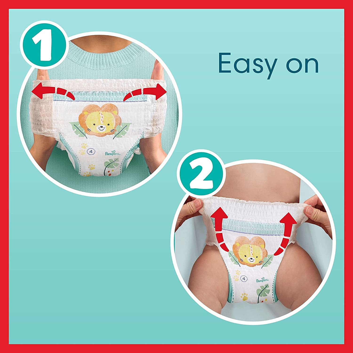 Baby Nappy Pants Size 7 (17+ Kg/37 Lb), Baby-Dry, 112 Nappies, MONTHLY SAVINGS PACK, with a Stop & Protect Pocket to Help Prevent Leaks at the Back