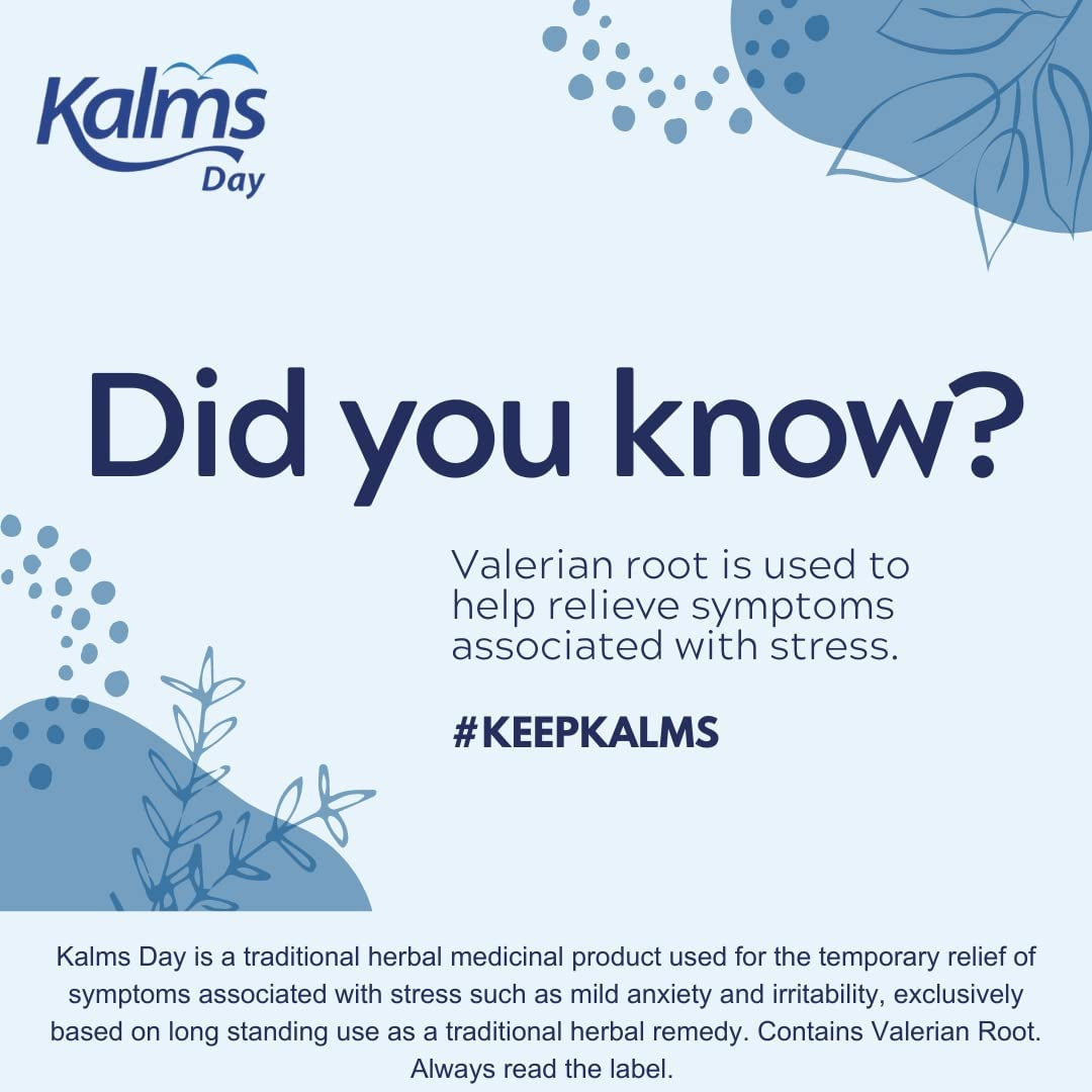 Kalms Day 200 Tablets - Traditional Herbal Medicinal Product Used for the Temporary Relief of Symptoms Associated with Stress, 200 Count (Pack of 1) Clear Store