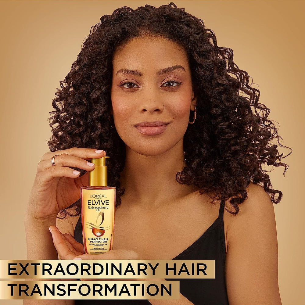 L'Oréal Hair Oil, by Elvive Extraordinary Oil, for Dry to Very Dry Hair,100Ml Clear Store