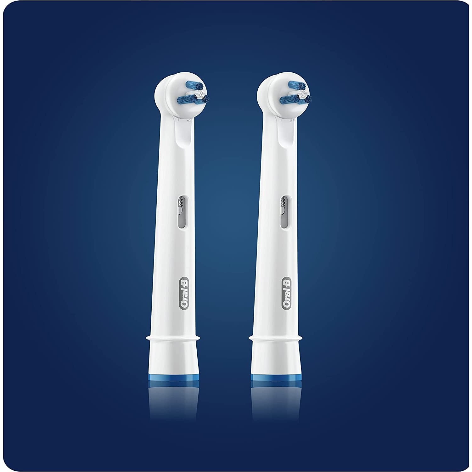 Oral-B Interspace Electric Toothbrush Head, Deep Plaque Remover, Pack of 2, Cleans between Teeth, White Clear Store