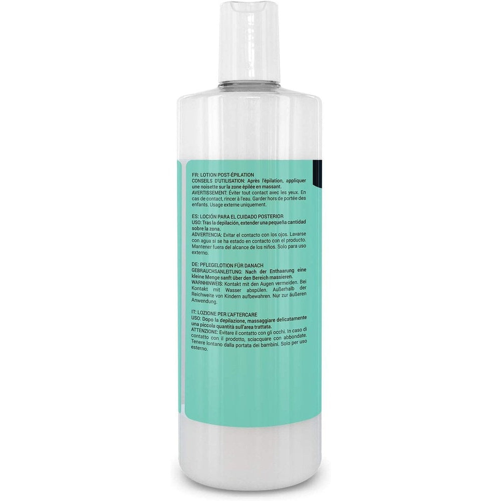 Post Depilatory Skin Moisturiser for Pain Relief and Smooth Skin Calming and Soothing Lotion 500ml Clear Store