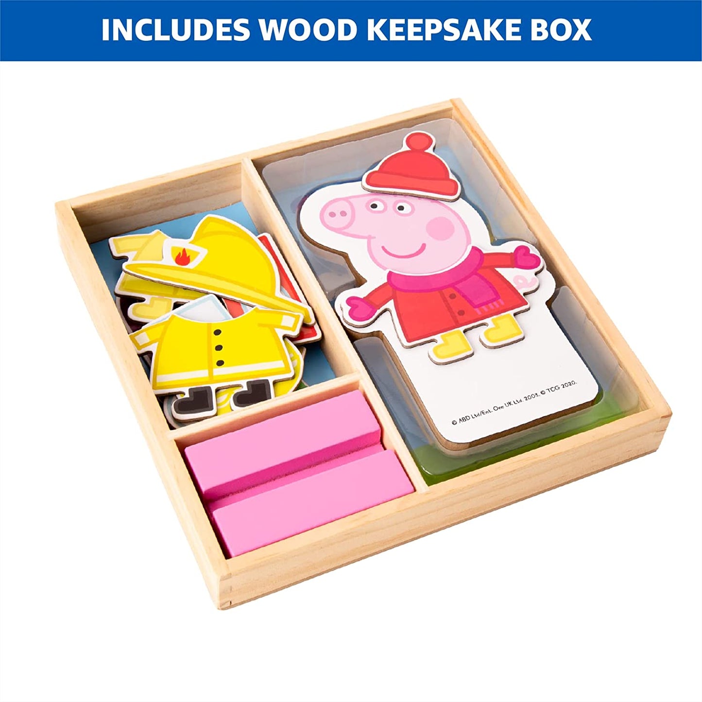 Peppa Pig Magnetic Wooden Dress-Up Set Clear Store