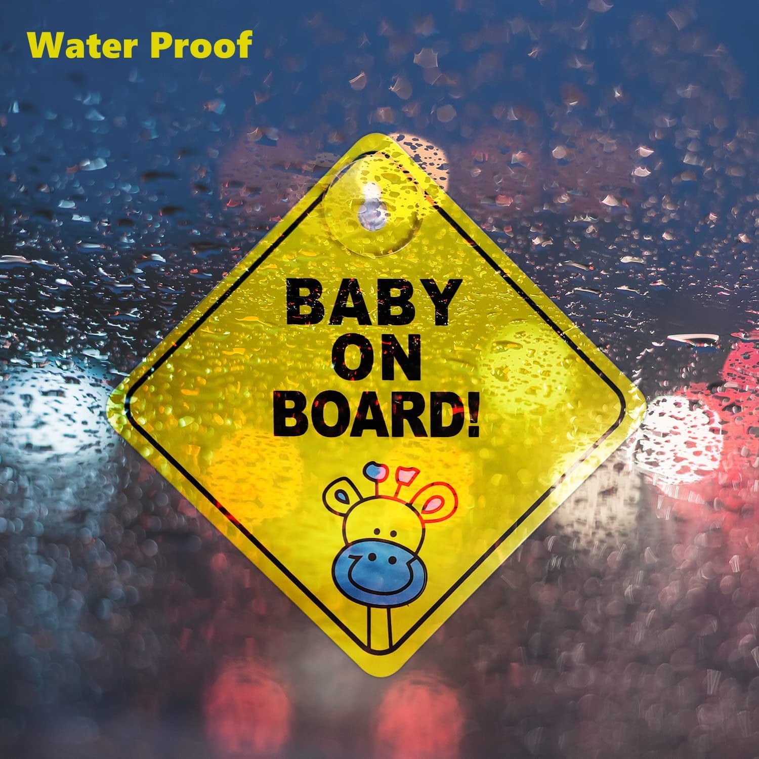 Baby on Board Sign for Car Warning, Pack of 2 Clear Store