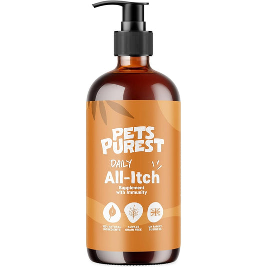 All-Itch Supplement. anti Itch for Dogs, Cats & Pets Daily Supplement, Effective Dry Skin Soother, Rich in Omega 3, 6 & 9.