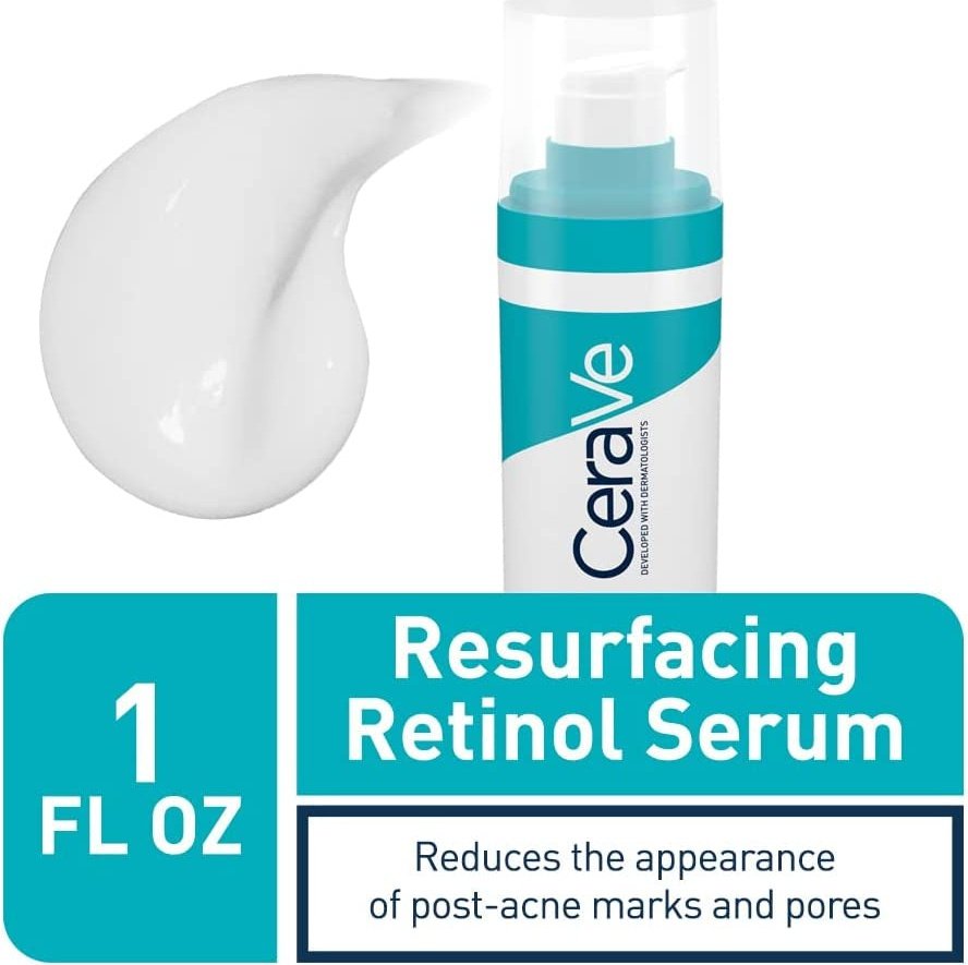 Cerave Resurfacing Retinol Serum with Ceramides & Niacinamide for Blemish-Prone Skin 30Ml Clear Store