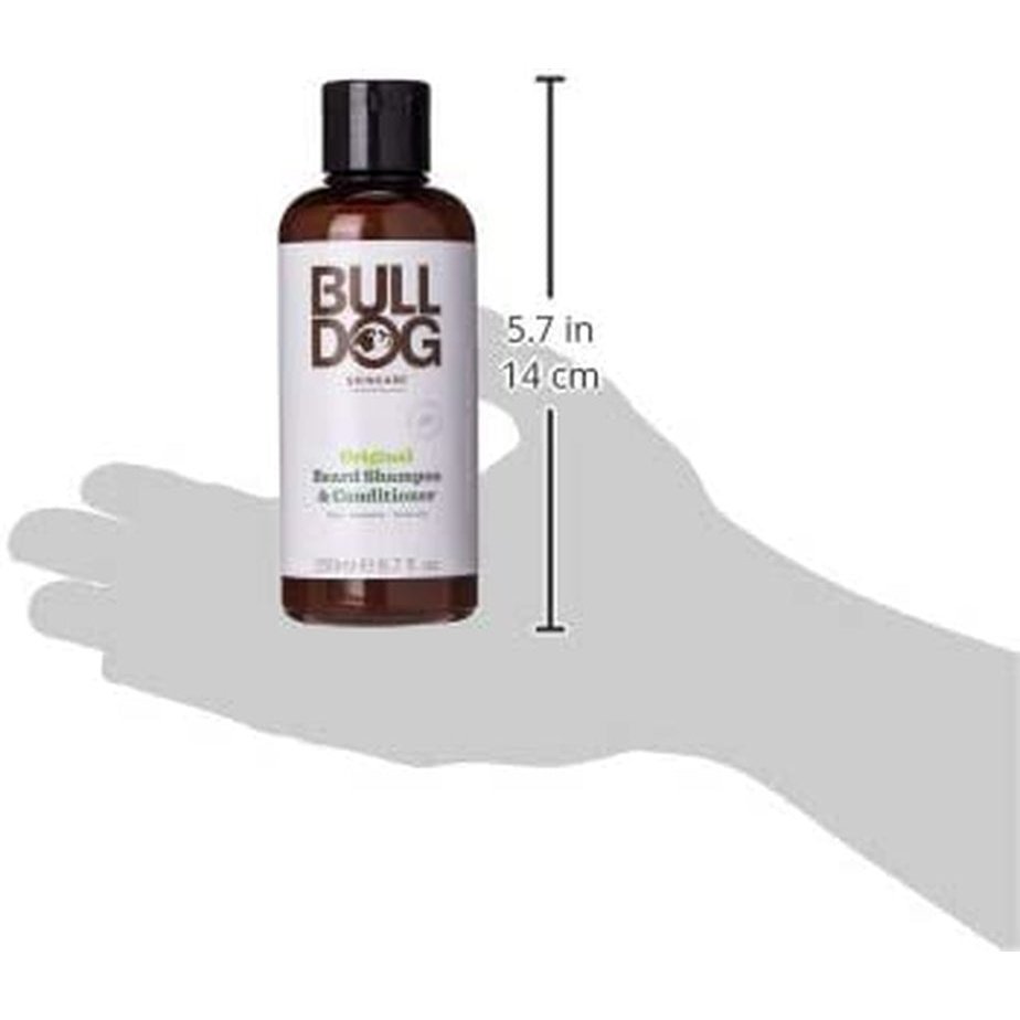 Bulldog Mens Skincare and Grooming Original 2-In-1 Beard Shampoo and Conditioner, 200Ml, 1-Pack Clear Store