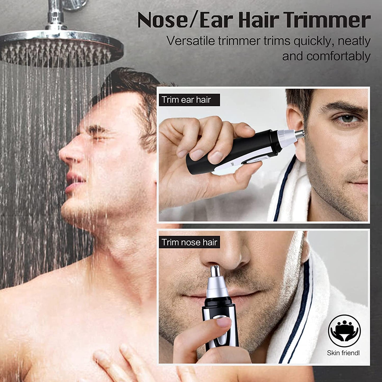 Ear and Nose Hair Trimmer Clipper, Eyebrow & Facial Hair Trimmer Clear Store