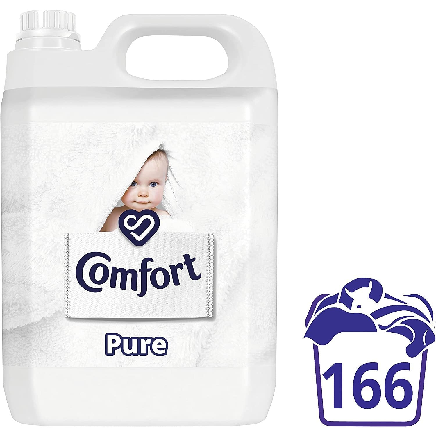 Pure Sensitive Gentle for Skin Fabric Conditioner Softener 166 Wash 5L Upto 5 Months Supply Clear Store