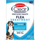 Bob Martin Clear Flea Tablets for Large Dogs 11Kg+ Effective Treatment, Kills 100% of Fleas within 24 Hours (3 Tablets) Clear Store