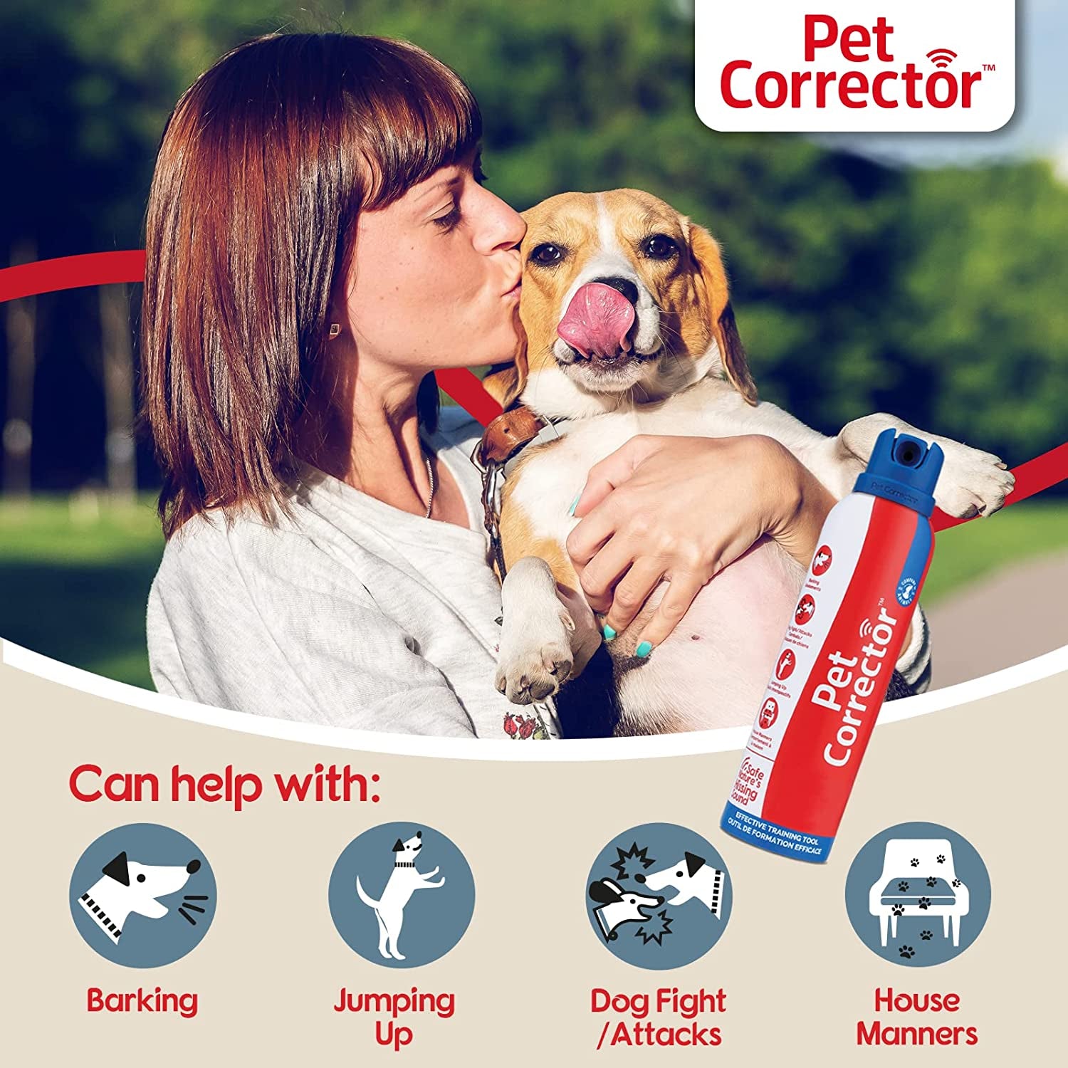 PET CORRECTOR Dog Trainer, 200ml Help Stop Unwanted Dog Behaviour. Easy to Use, Safe, Humane and Effective. Clear Store