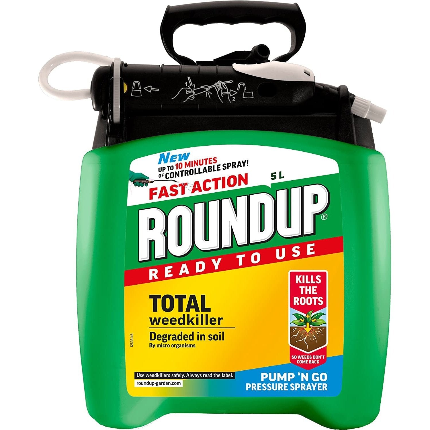 Fast Action Weedkiller Pump 'N Go Ready to Use Spray, 5 Litre