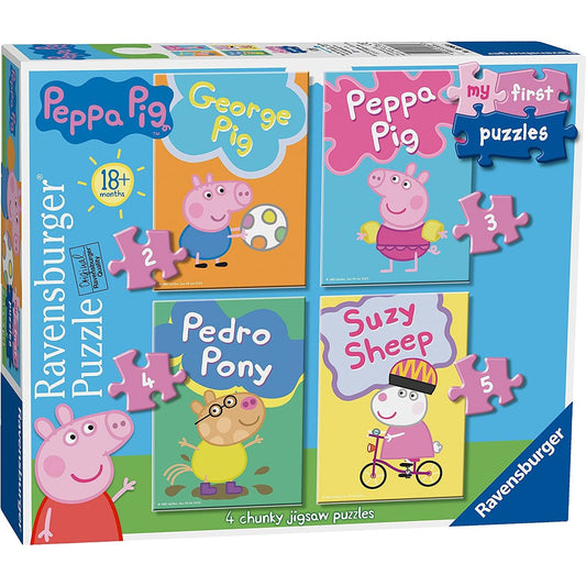 Ravensburger Peppa Pig My First Jigsaw Puzzles (2, 3, 4 & 5 Pieces) Educational Toys for Toddlers Age Clear Store