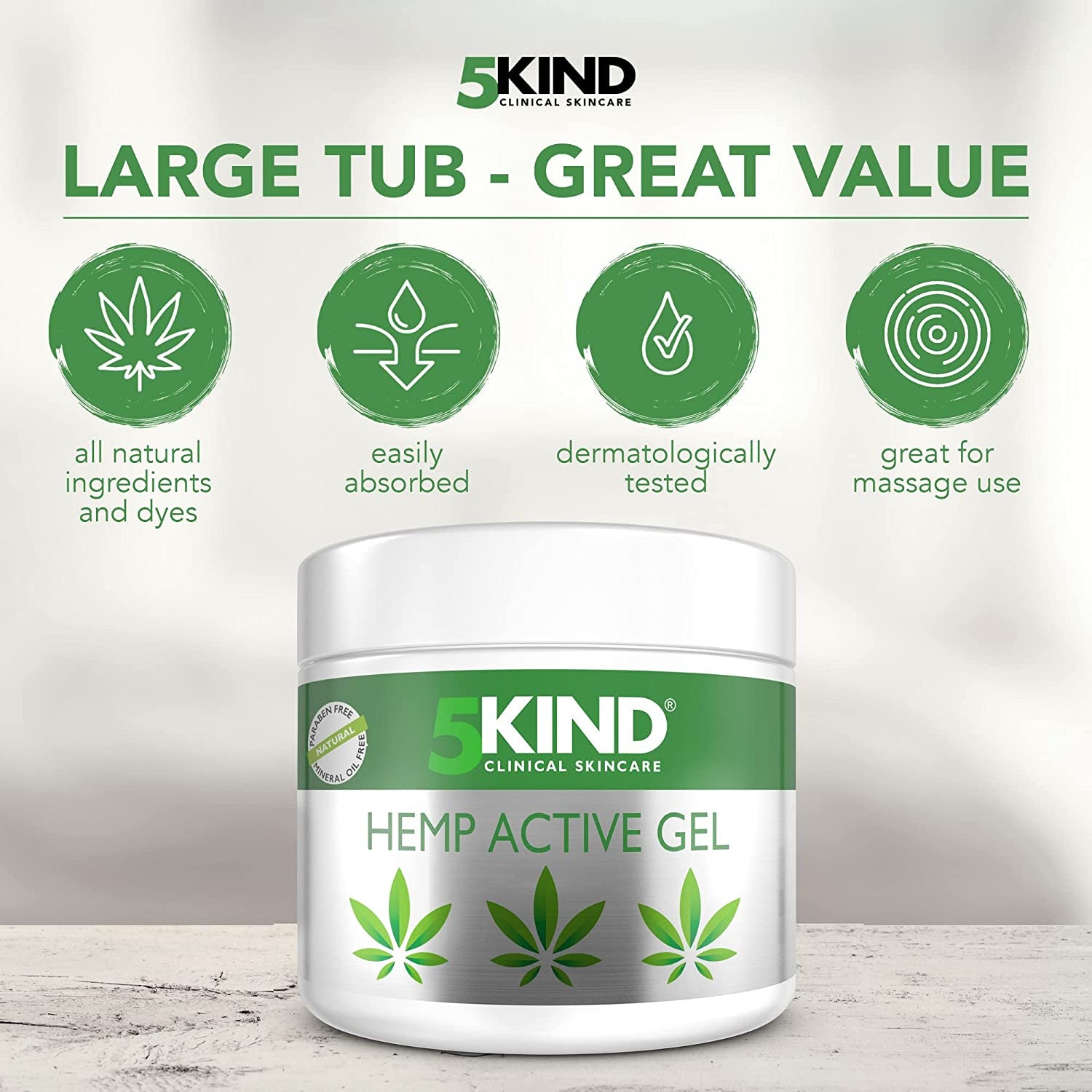 Hemp Active Gel 300ml, High Strength Hemp Oil Formula, Joint & Muscle, Back Pain Clear Store