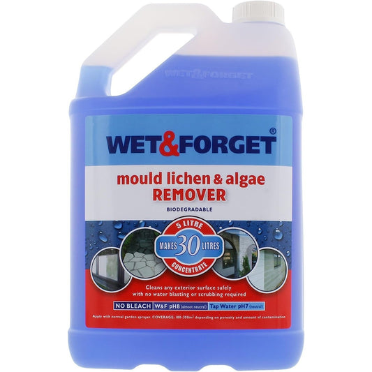 Mould, Lichen & Algae Remover, Outdoor Cleaning Solution, Black Mould Remover, Bleach Free, 5 Litre