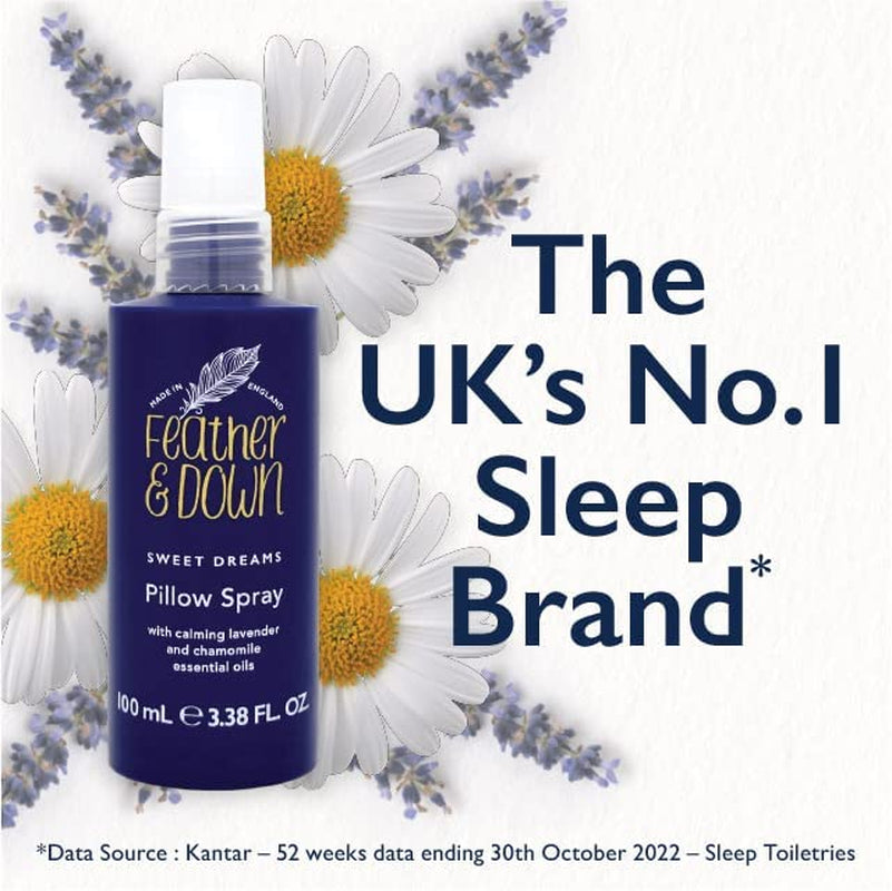 Feather & down Sweet Dream Pillow Spray (100Ml) Helps to reduce an anxious mind and encourage calm Clear Store