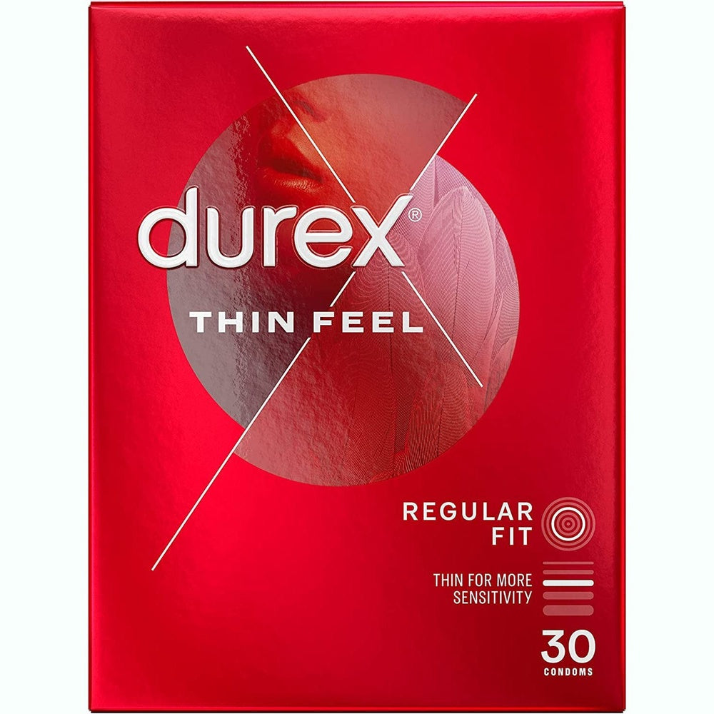 Durex Thin Feel Condoms, 30 Condoms 1 Pack Clear Store