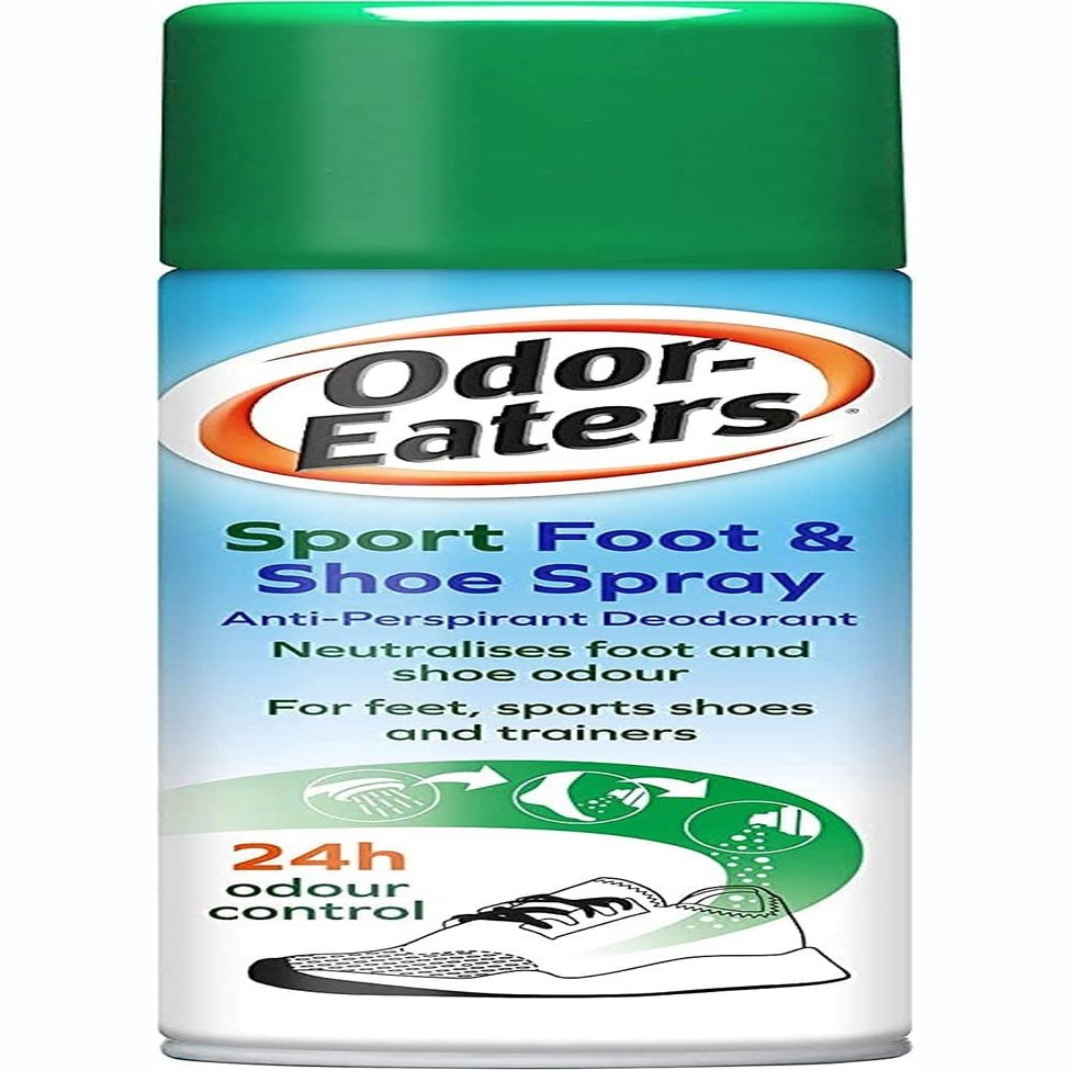 , 24 Hour Odour Destroying Antiperspirant Foot and Shoe Spray for Sport Shoes, 150 Ml