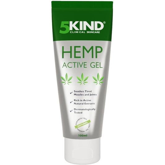 Hemp Active Gel 100ml - 5Kind High Strength Hemp Oil Cream Formula - Joint & Muscle Pain Clear Store