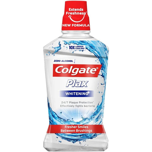 Colgate Plax Whitening Alcohol Free Mouthwash, 500 Ml