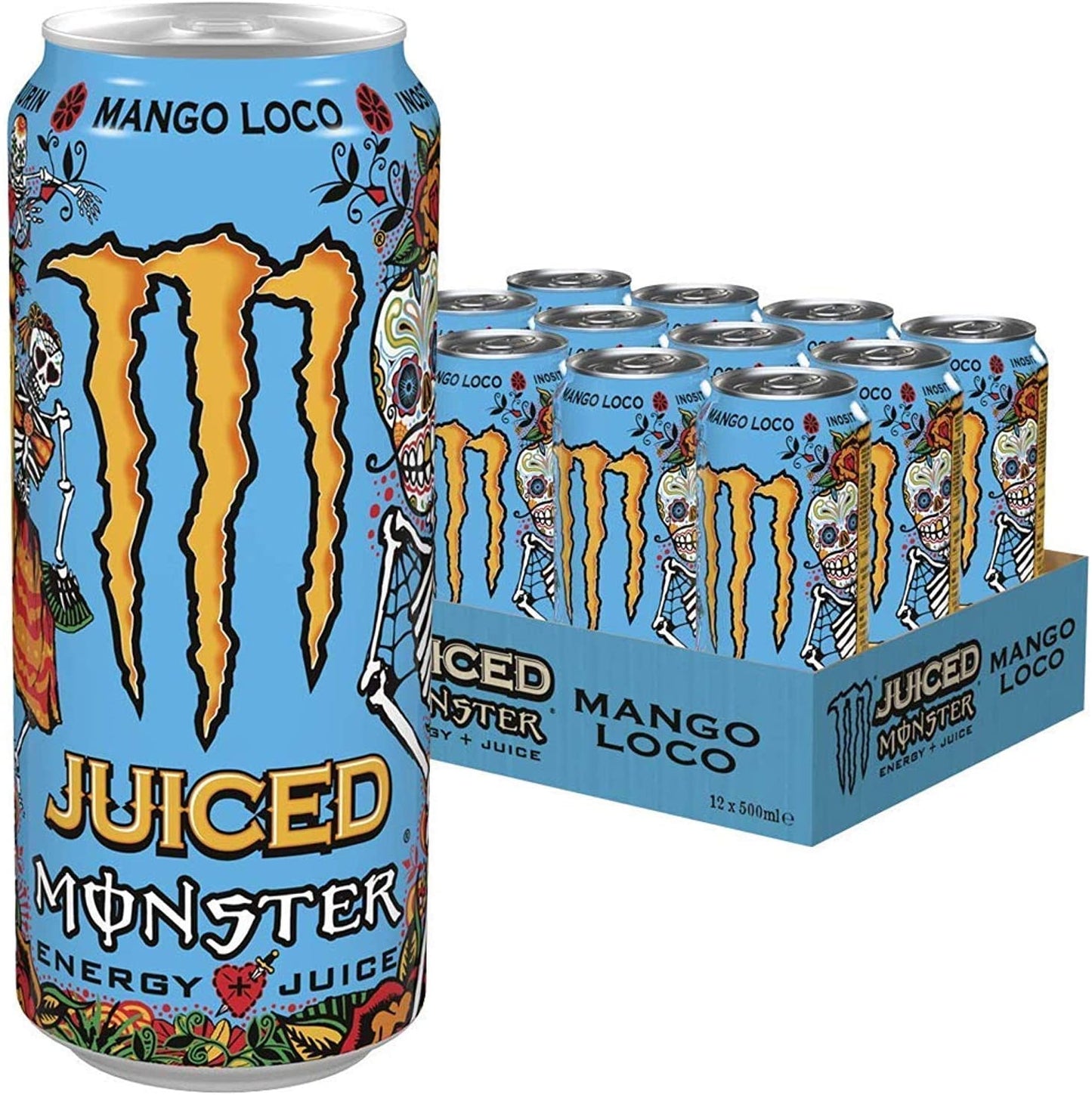 Monster Mango Loco Energy Drink 24 X 500ml Clear Store