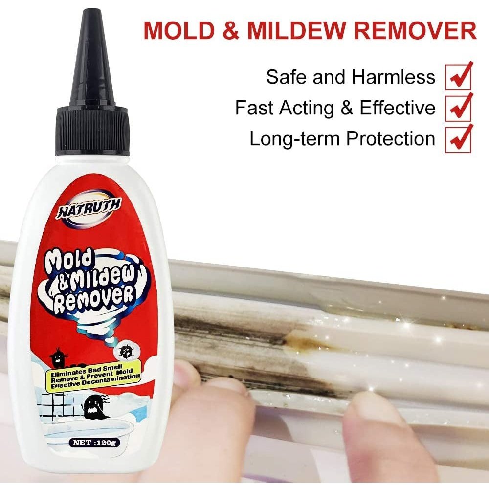 Mold Remover Gel, Gentle Household Gel, Remover Mildew, Remover Wall Mold Cleaner, Remover Black Mould, 120G