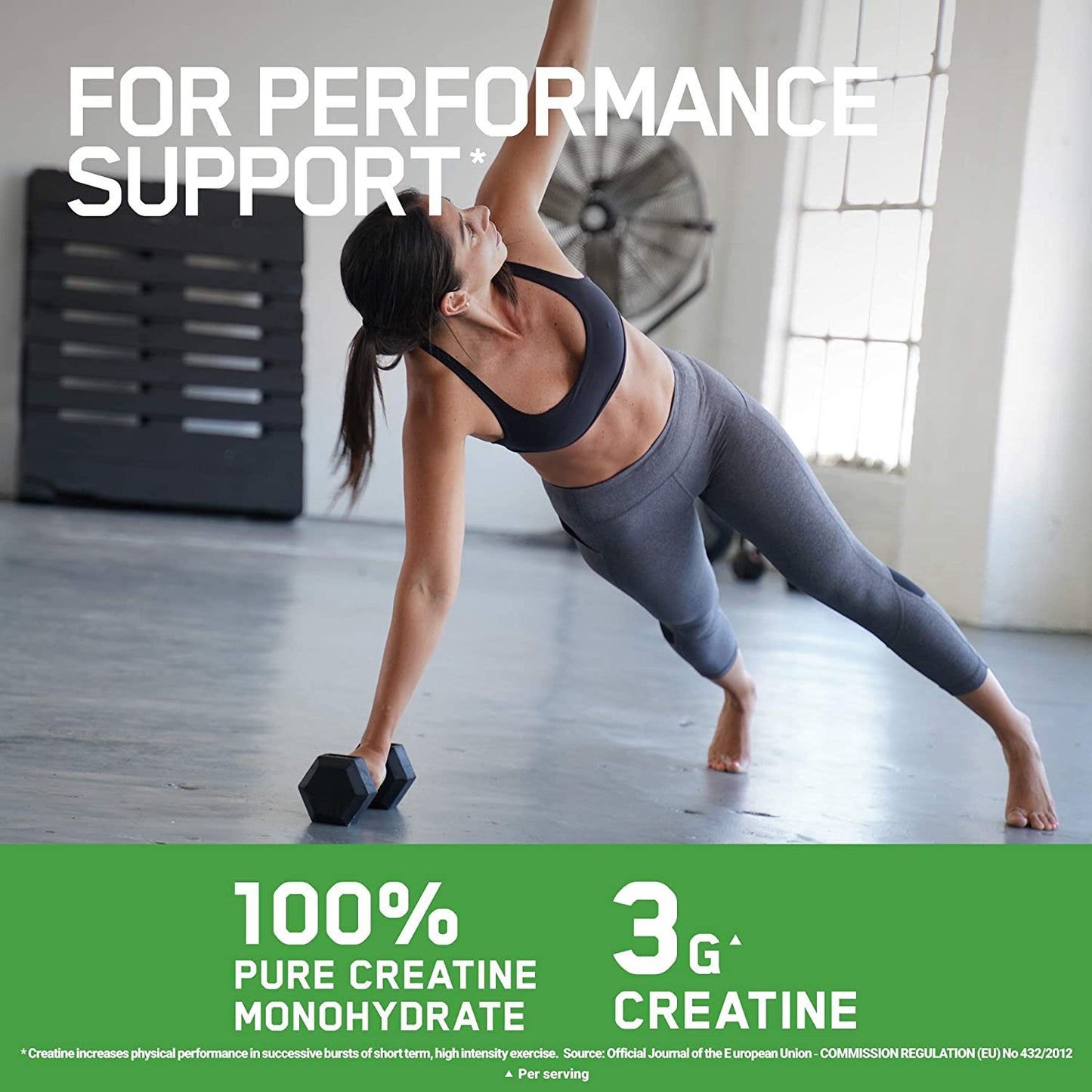 Micronised Creatine Powder, 100% Pure Creatine Monohydrate Powder for Performance and Muscle Power, Unflavoured Shake, 186 Servings, 634 G