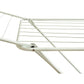 Winged Folding Clothes Airer, Metal, White Clear Store