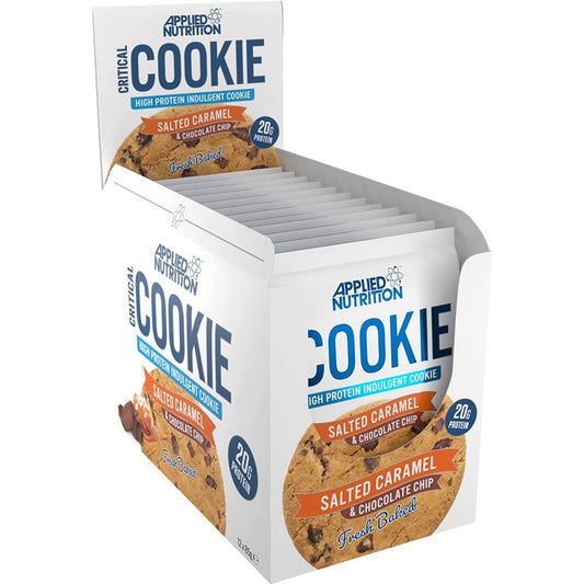 Protein Cookies - Critical Cookie, High Protein Snack (12 Pack X 85G) (Salted Caramel & Chocolate Chip)