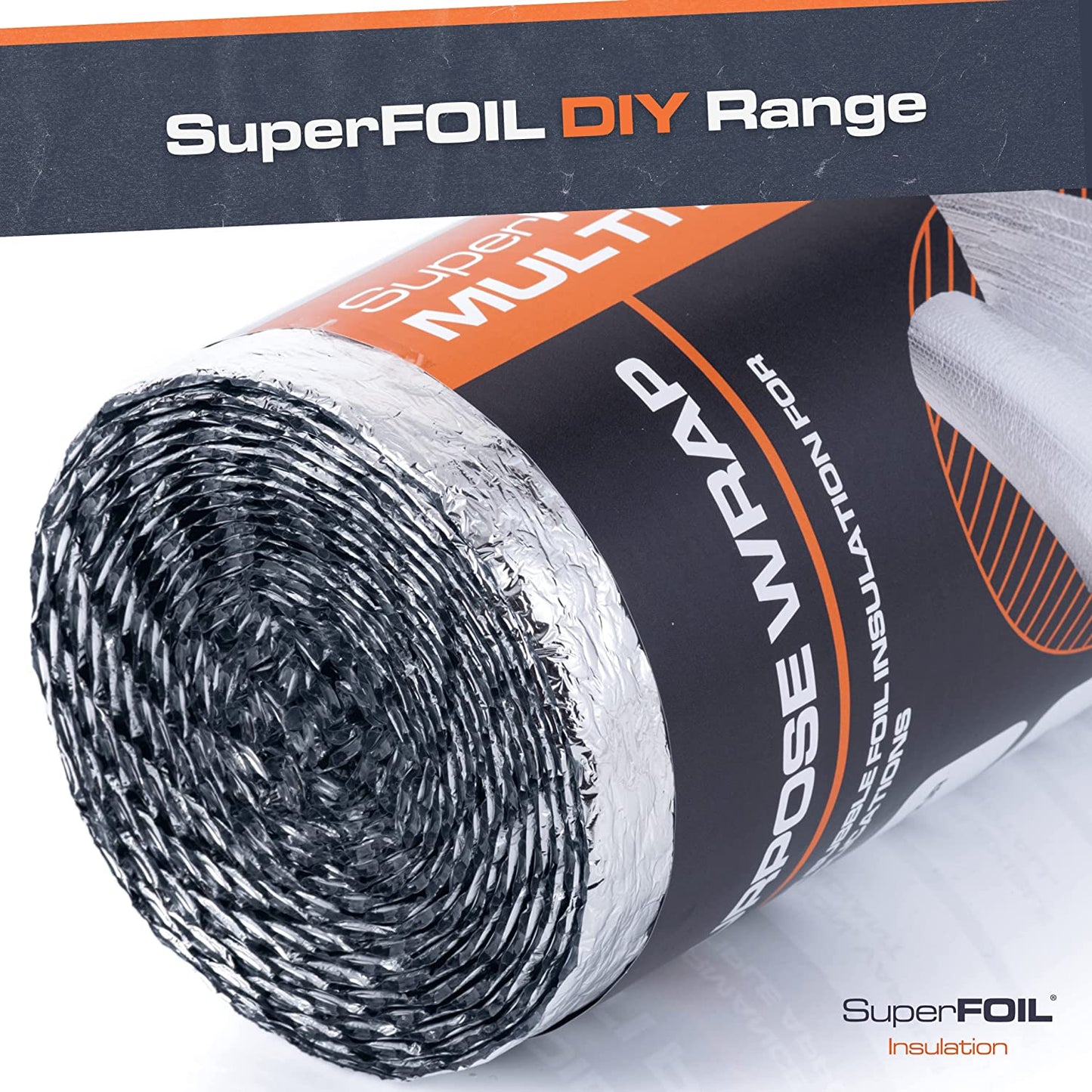 Superfoil Foil Insulation Roll 0.6M X 5M - Energy Saving Multipurpose Bubble Foil Reflector - DIY Home Insulation Wrap - Loft, Radiator, Garage Door, Shed, Summerhouse Clear Store