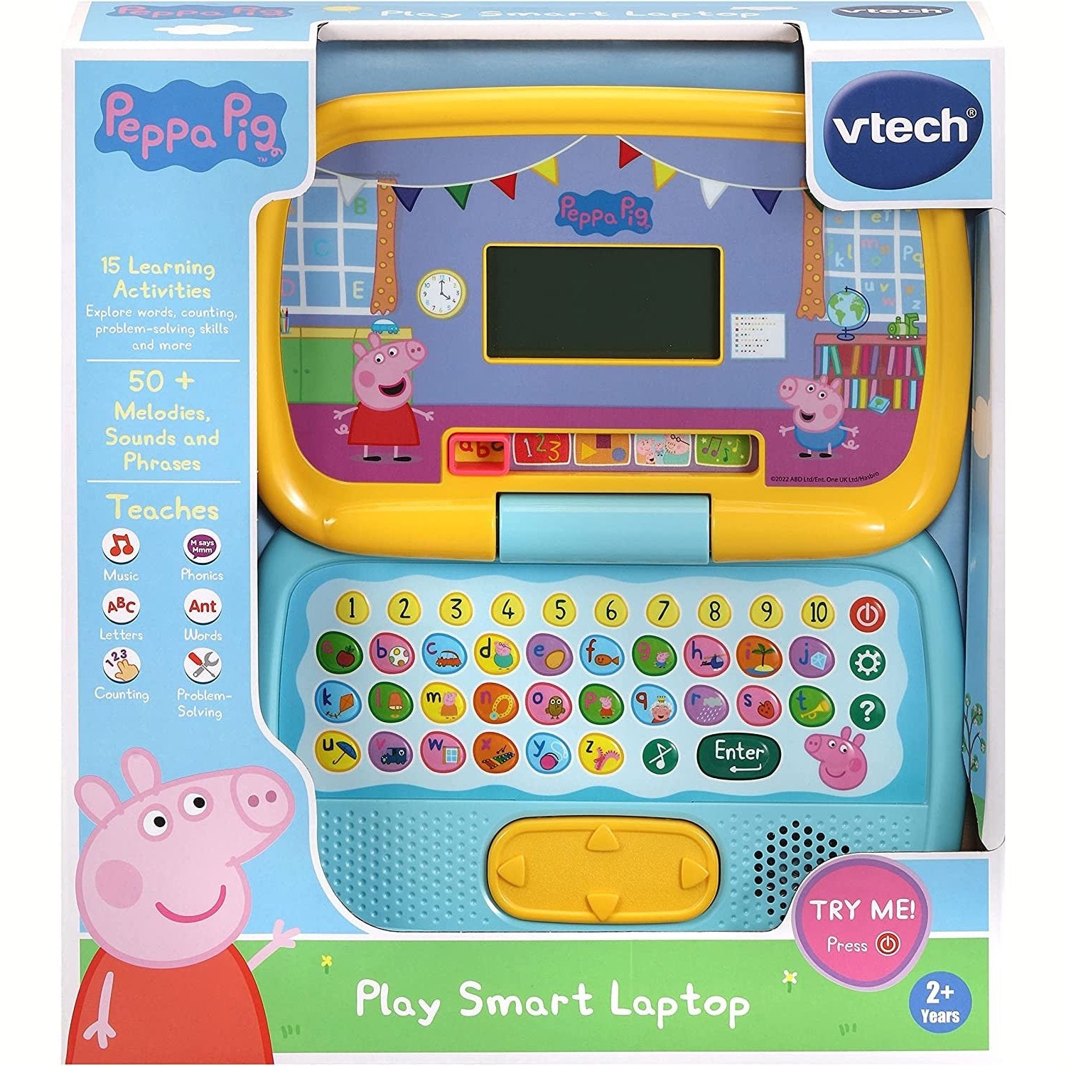 Peppa Pig: Play Smart Laptop | Interactive Learning Laptop for Kids with Letters & Numbers | Suitable for Boys & Girls 2, 3, 4, 5 and 6 Years, English Version