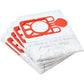 NVM-1CH/907076 Hepaflo Vacuum Bags, Pack of 5, White