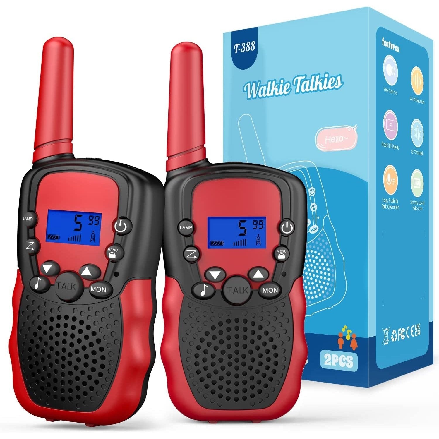 Toys for 3 4 5 6 7 8 9 10 Years Old Boys Girls,  Walkie Talkies Kids, Walky Talky with VOX Hand Free Flashlight and LCD Screen, Best Gifts for Indoor Outdoor Activity