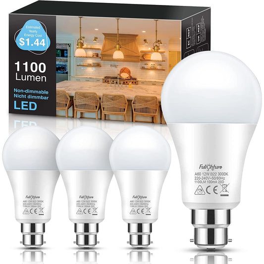 Bayonet Light Bulb 4 Pack, energy saving light bulbs Clear Store