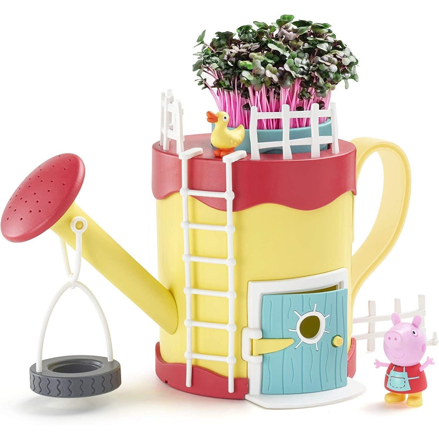 Peppa Pig PP201 Garden Playhouse Watering Can Grow & Play Set, Multicolor, 27.8 X 12.1 X 18.6 Cm