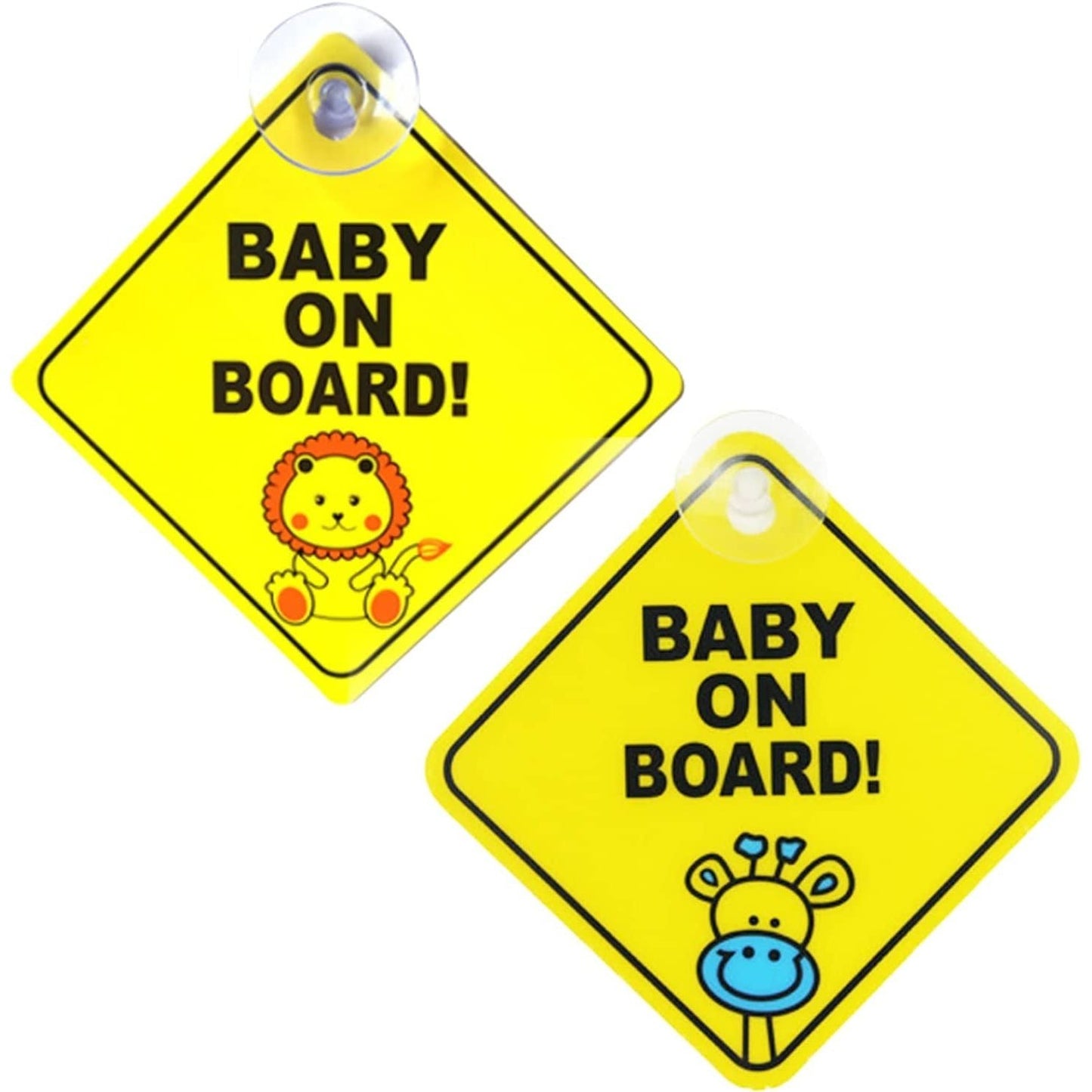 Baby on Board Sign for Car Warning, Pack of 2 Clear Store