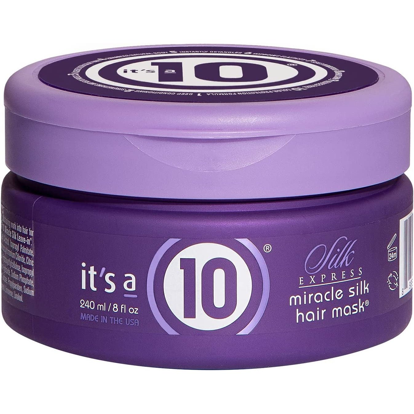 It'S a 10 Hairecare - Miracle Silk Express Hair Mask, Intense Conditioning, Adds Shine, Recondition Hair, Natural Ingredients, 240Ml