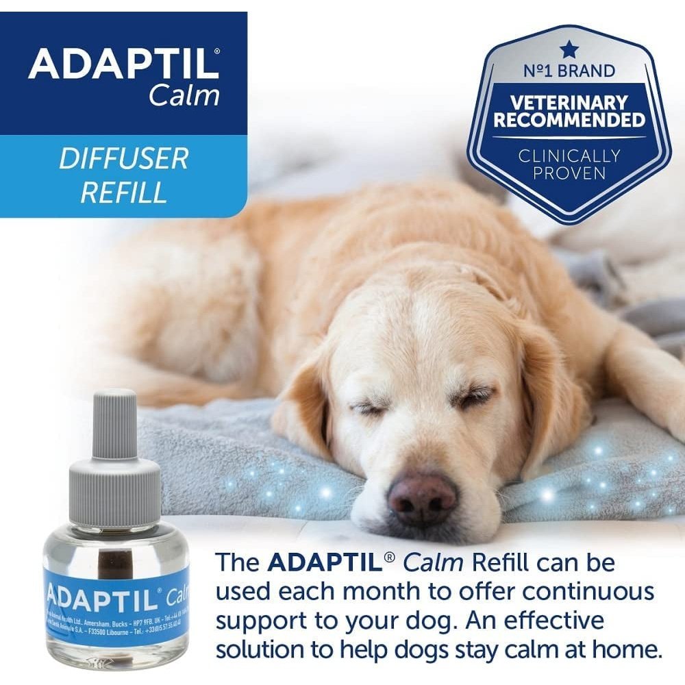 ADAPTIL Calm 30 Day Refill, Helps Dog Cope with Behavioural Issues and Life Challenges - 48 Ml (Pack of 1)