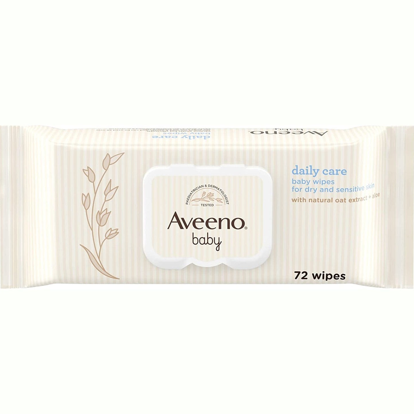 Aveeno Baby Daily Care Wipes - Sensitive Skin - Cleanse Gently and Efficiently - Baby Wipes - Baby Essentials - Pack of 12 (864 Wipes in Total) (Packaging May Vary)