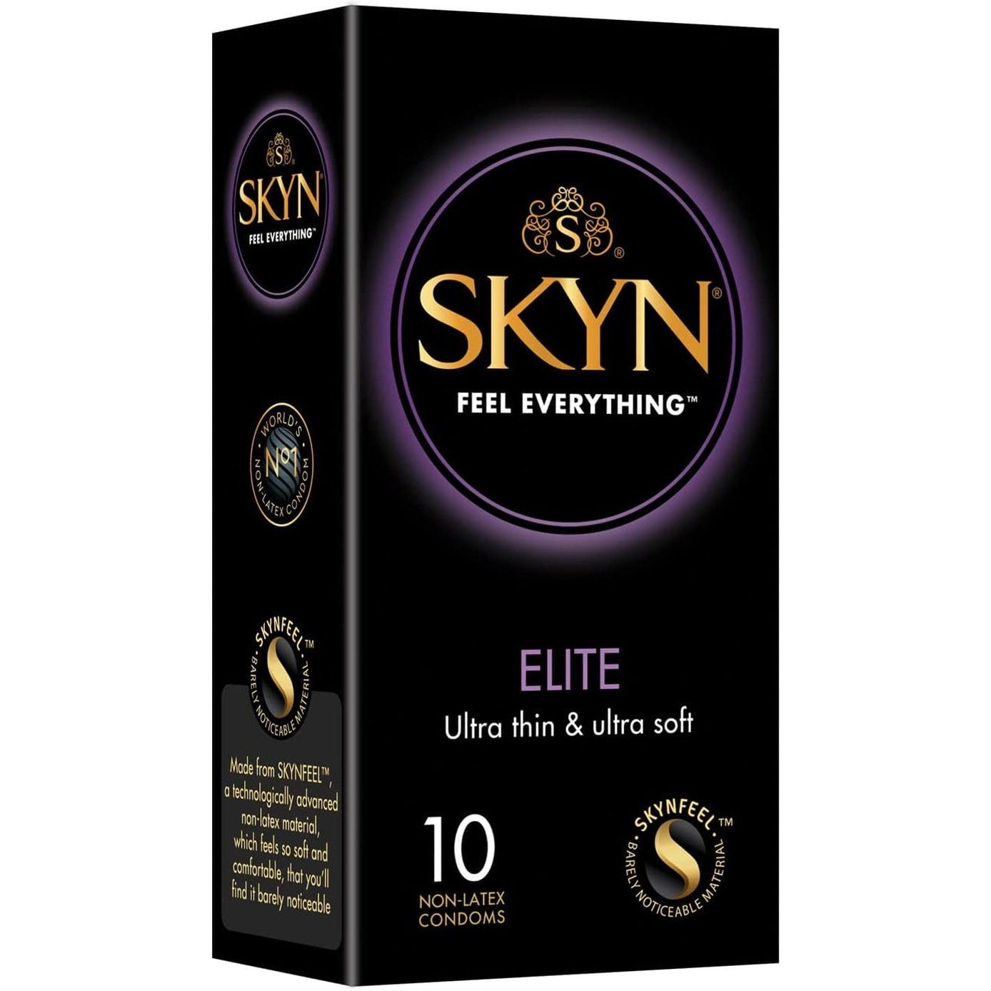 SKYN 200046 Elite Pack of Non-Latex Condoms, 1 X 10 Pieces Clear Store