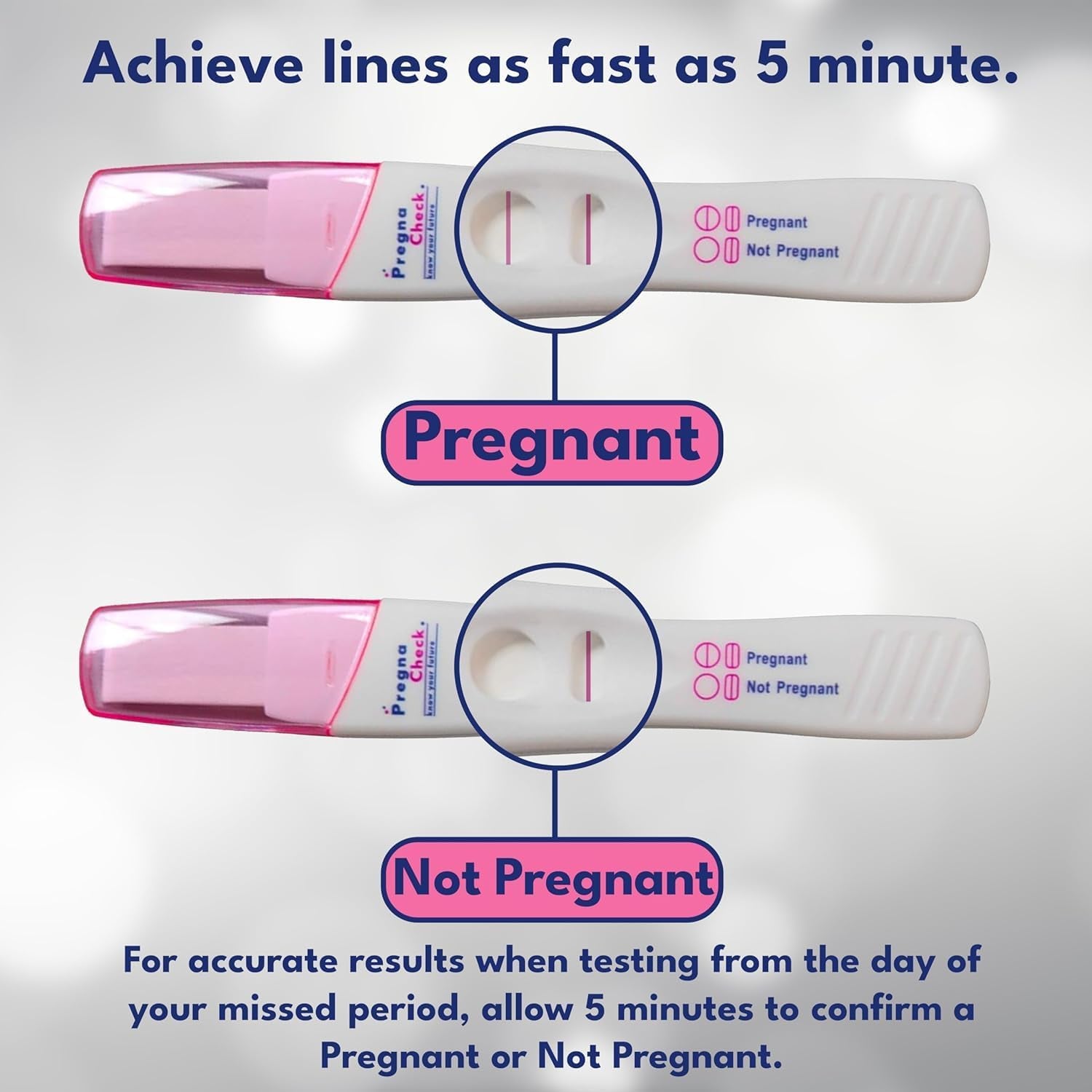 Accurate 6 Days Early Pregnancy Test Strips Kit |Quick Results, High Sensitivity, Easy Home Testing | over 99% Accuracy | Women'S Health | 2 Test Strips - Pack of 1