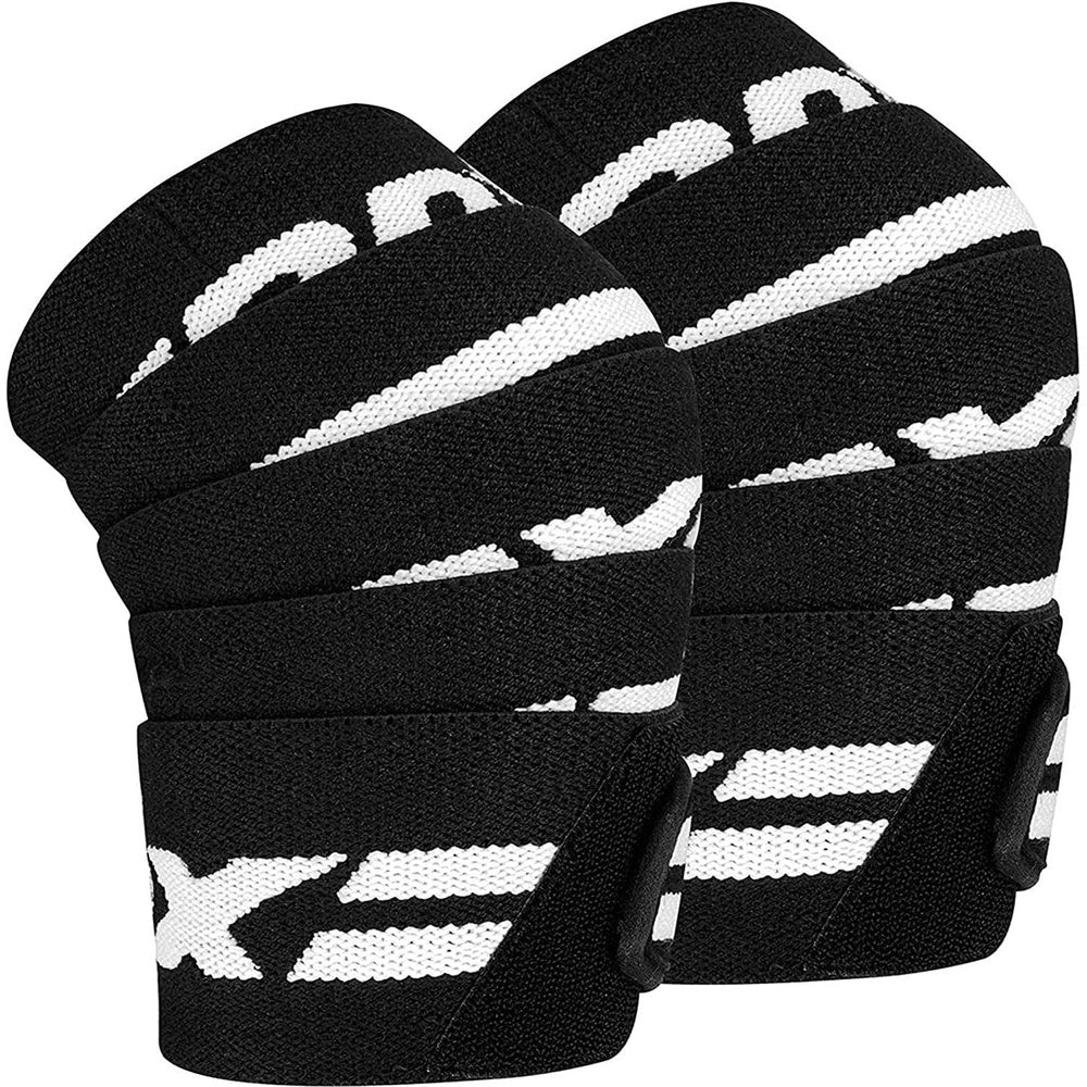 Knee Wraps Pair Weightlifting, Elasticated Straps for Gym Workout Fitness Squats Powerlifting, Compression Support Clear Store