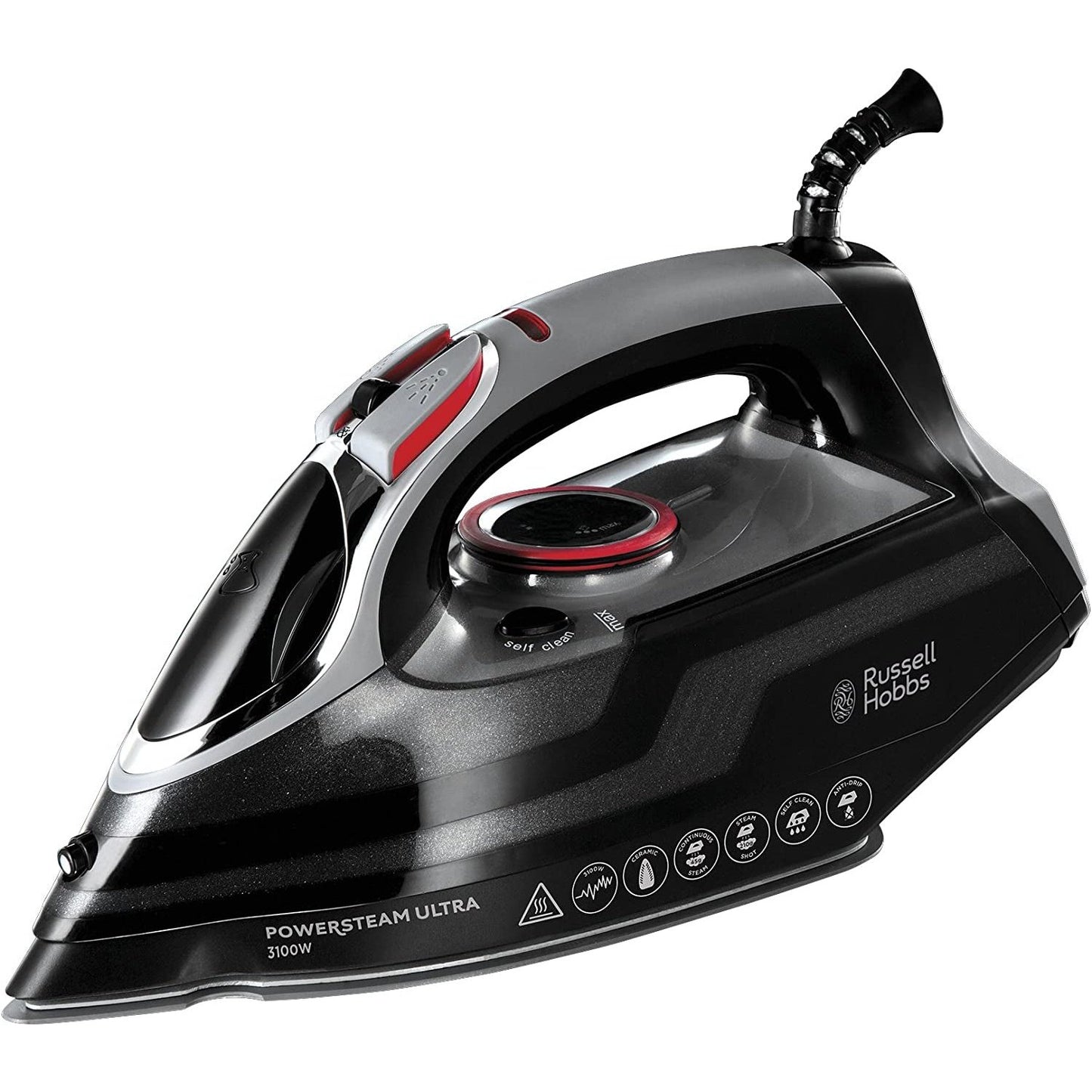 Powersteam Ultra 3100 W Vertical Steam Iron 20630 - Black and Grey