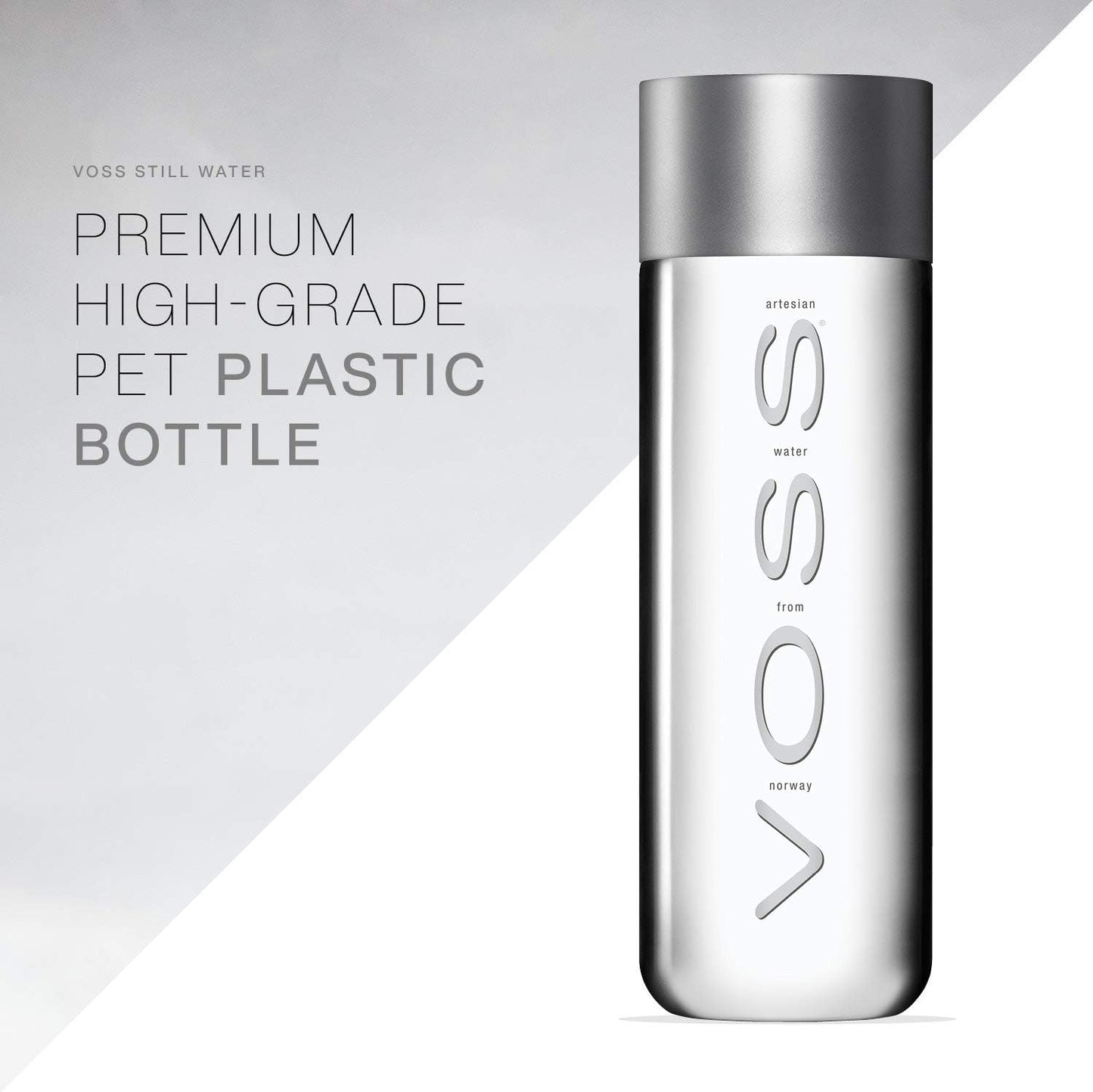 VOSS UK Water, Artesian Still Water, Natural, Pure Water, PET Water Bottles, Pack of 24 X 500 Ml Clear Store