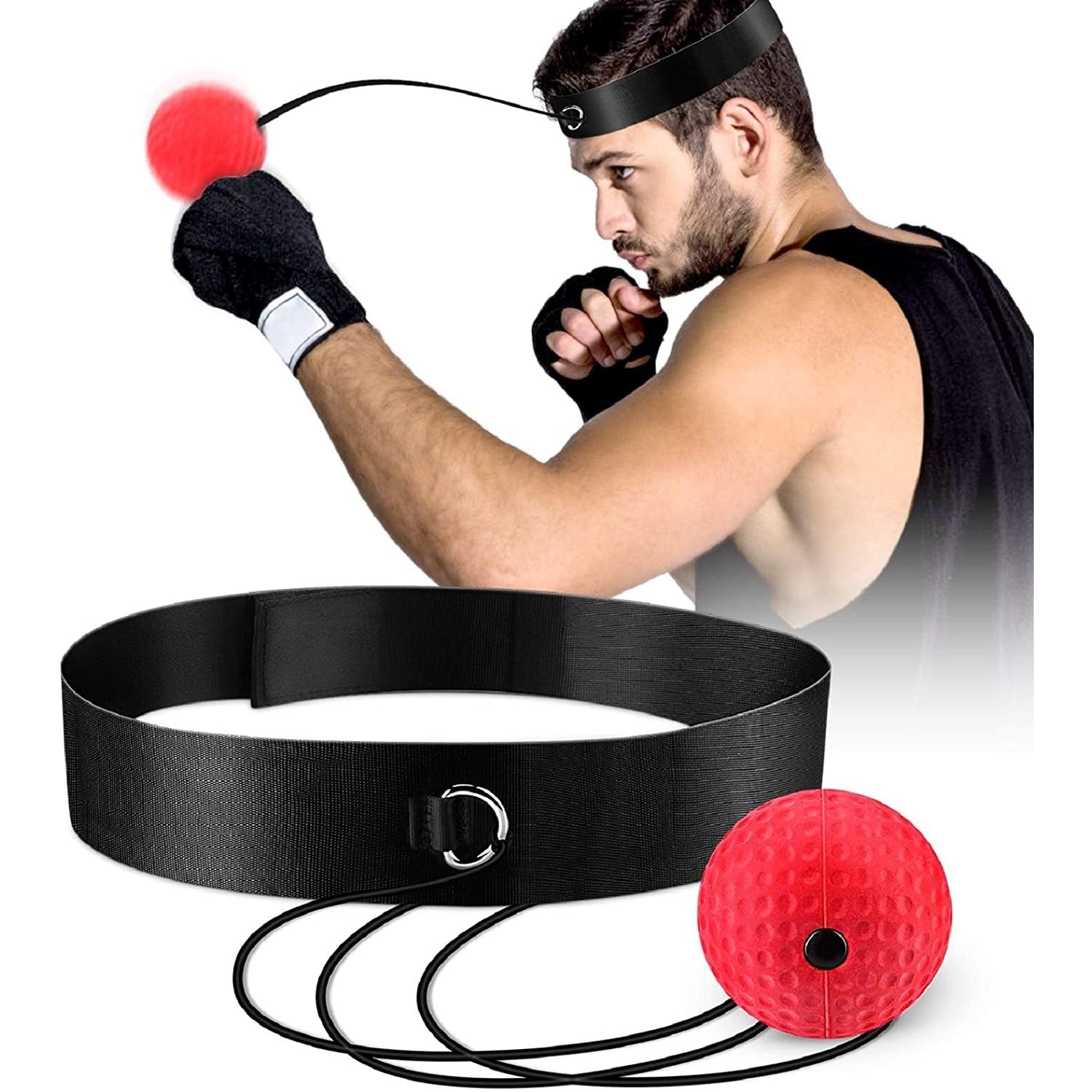 Boxing Reflex Ball, Boxing Training Ball & Mma Speed Training, Hand Eye Coordination Clear Store